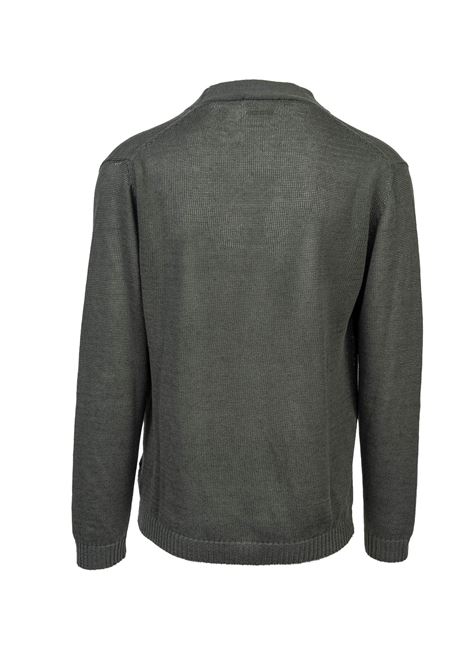 Daniele Fiesoli Linen and Cotton Cardigan, Kaky color, V-neck, Button closure DANIELE FIESOLI | Cardigan | 046541